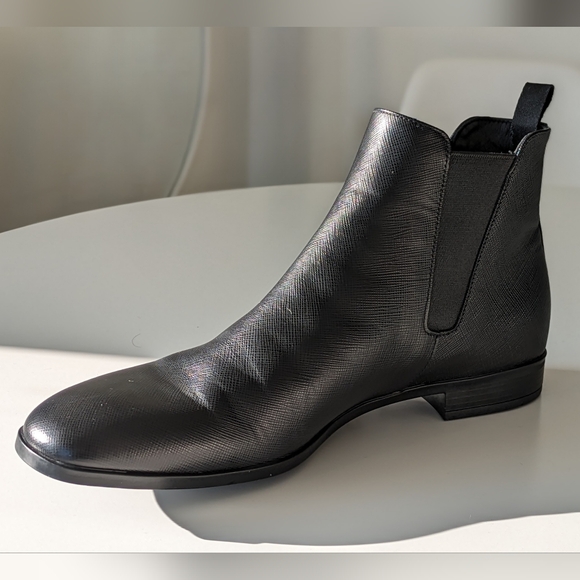 Prada Saffiano Chelsea Boots - Picture 2 of 7